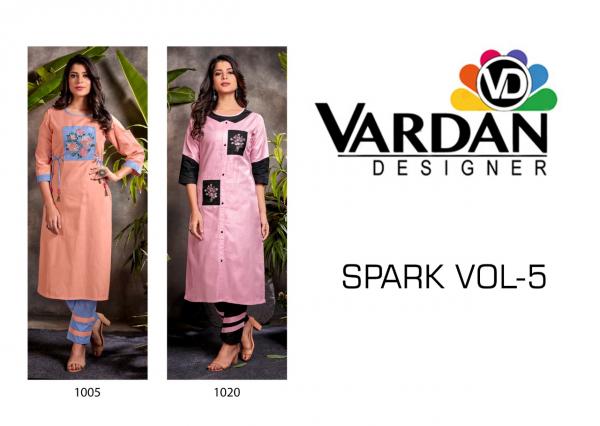 Vardan Spark 5 Exclusive Silk Kurti With Pant Catalog